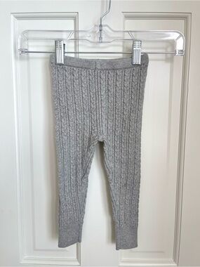 Baby GAP Cable Knit Sweater Leggings - Gender Neutral Gray (Size 18-24mo)
